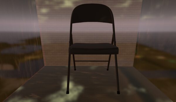 FINDS METAL FOLDING CHAIR